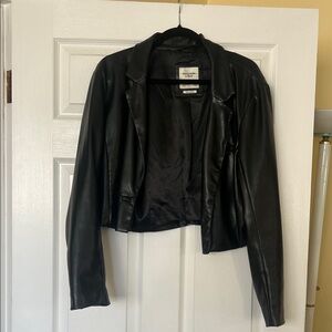 Abercrombie & Fitch Women's Black Leather Jacket